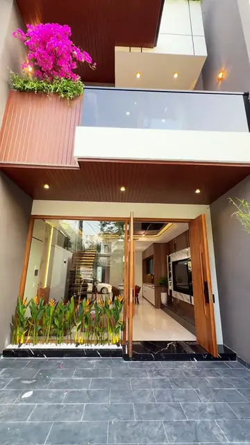 Nhà phố gỗ ấm và hoa giấy — 1